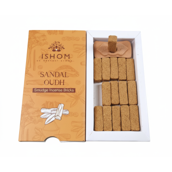 Ishom - Kadzidło Sandałowe z Oudh + Podstawka